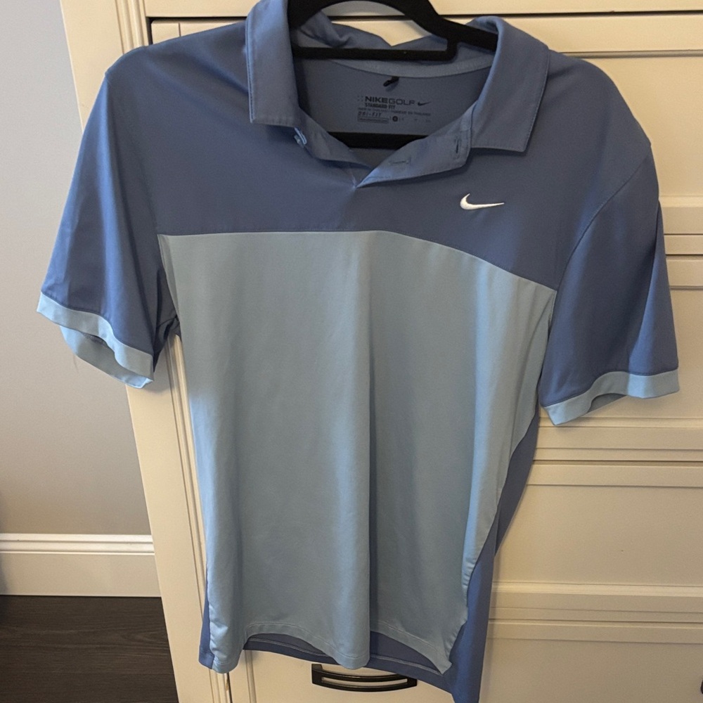 Nike Men's Two-Tone Blue Polo Shirt